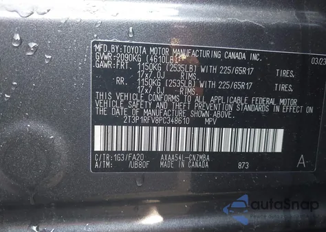 2023 Toyota Rav4 Xle from USA, damaged, VIN 2T3P1RFV8PC348610
